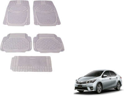 MOCKHE Rubber, Plastic Standard Mat For  Toyota Altis(Clear)