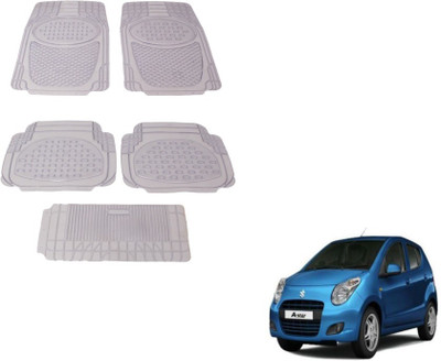 MOCKHE Rubber, Plastic Standard Mat For  Maruti Suzuki A-Star(Clear)