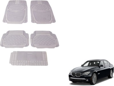 MOCKHE Rubber, Plastic Standard Mat For  BMW 7 Series(Clear)