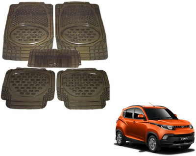 MOCKHE Rubber, Plastic Standard Mat For  Mahindra KUV 100(Grey)