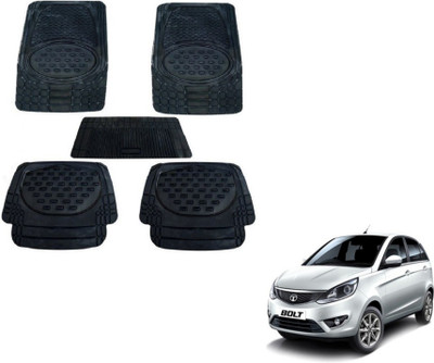 MOCKHE Rubber, Plastic Standard Mat For  Tata Bolt(Black)