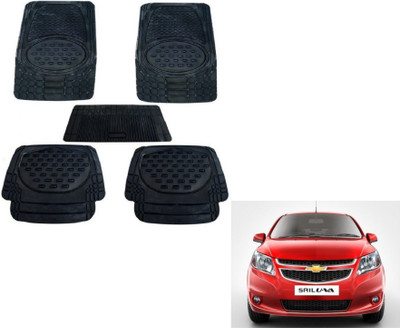 MOCKHE Rubber, Plastic Standard Mat For  Chevrolet UVA(Black)