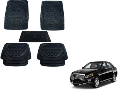 MOCKHE Rubber, Plastic Standard Mat For  Mercedes Benz E-Class(Black)