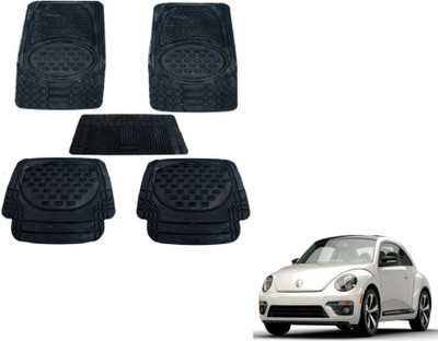 MOCKHE Rubber, Plastic Standard Mat For  Volkswagen Beetle(Black)