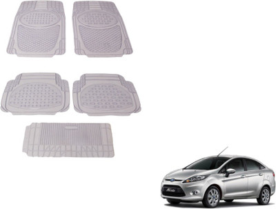 MOCKHE Rubber, Plastic Standard Mat For  Ford New Fiesta(Clear)