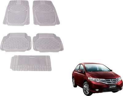 MOCKHE Rubber, Plastic Standard Mat For  Honda City(Clear)