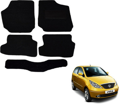 MOCKHE Fabric Standard Mat For  Tata Indica Vista(Black)