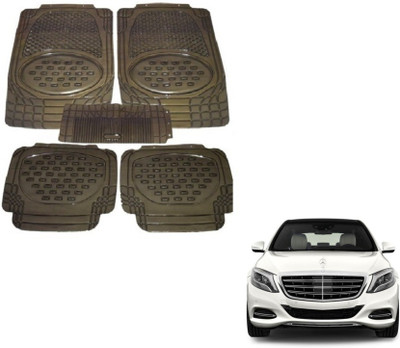 MOCKHE Rubber, Plastic Standard Mat For  Mercedes Benz S-Class(Grey)