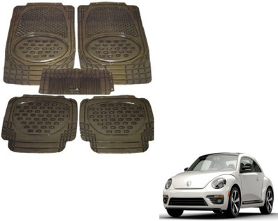 MOCKHE Rubber, Plastic Standard Mat For  Volkswagen Beetle(Grey)