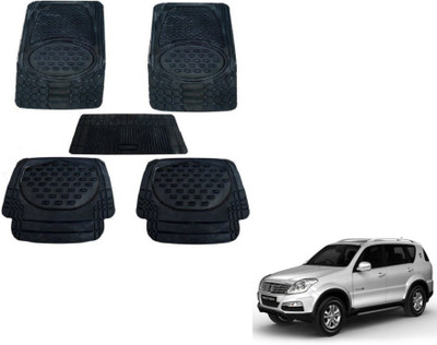 MOCKHE Rubber, Plastic Standard Mat For  SsangYong Rexton(Black)