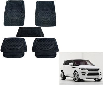 MOCKHE Rubber, Plastic Standard Mat For  Land Rover Evoque(Black)