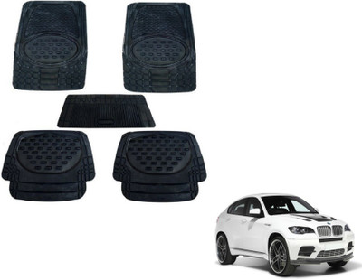 MOCKHE Rubber, Plastic Standard Mat For  BMW X6(Black)