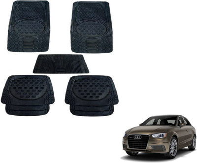 MOCKHE Rubber, Plastic Standard Mat For  Audi A3(Black)