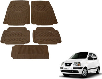 MOCKHE Rubber, Plastic Standard Mat For  Hyundai Santro Xing(Beige)