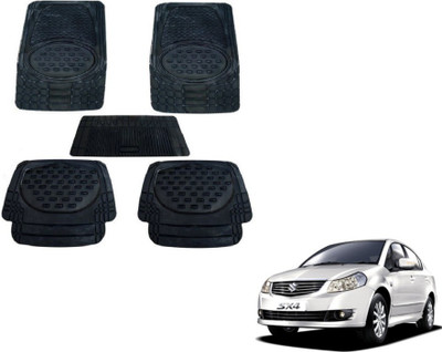 MOCKHE Rubber, Plastic Standard Mat For  Maruti Suzuki SX4(Black)