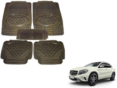 MOCKHE Rubber, Plastic Standard Mat For  Mercedes Benz GLA-Class(Grey)
