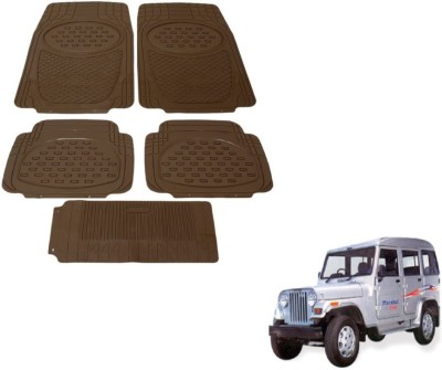 MOCKHE Rubber, Plastic Standard Mat For  Mahindra Marshal(Beige)