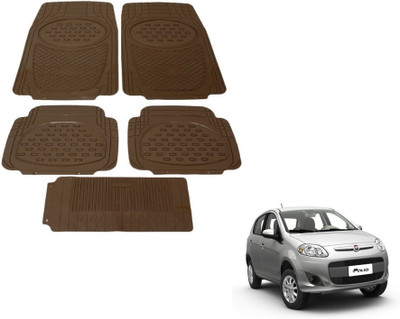 MOCKHE Rubber, Plastic Standard Mat For  Fiat Palio(Beige)