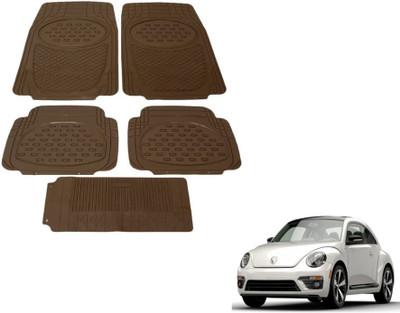 MOCKHE Rubber, Plastic Standard Mat For  Volkswagen Beetle(Beige)