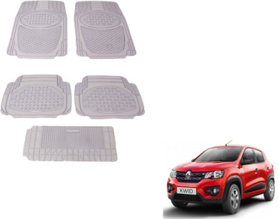 MOCKHE Rubber, Plastic Standard Mat For  Renault Kwid(Clear)