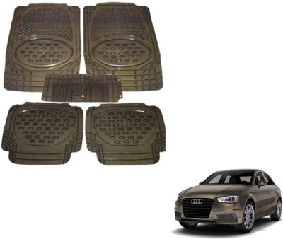 MOCKHE Rubber, Plastic Standard Mat For  Audi A3(Grey)