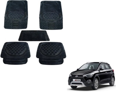 MOCKHE Rubber, Plastic Standard Mat For  Hyundai i20(Black)