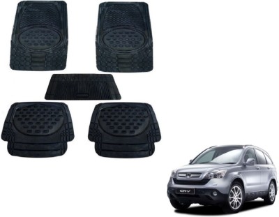 MOCKHE Rubber, Plastic Standard Mat For  Honda CR-V(Black)