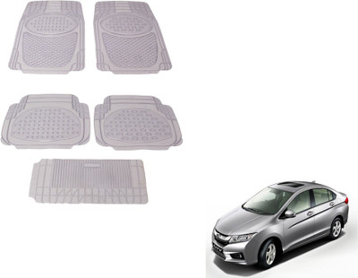 MOCKHE Rubber, Plastic Standard Mat For  Honda City(Clear)