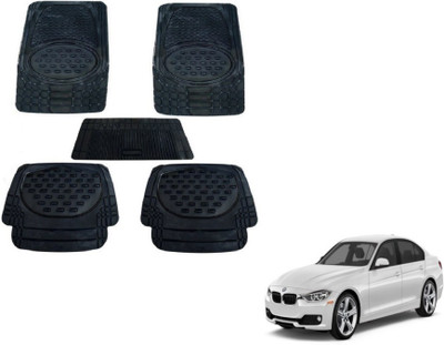 MOCKHE Rubber, Plastic Standard Mat For  BMW 520i(Black)