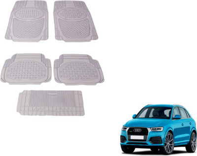 MOCKHE Rubber, Plastic Standard Mat For  Audi Q3(Clear)