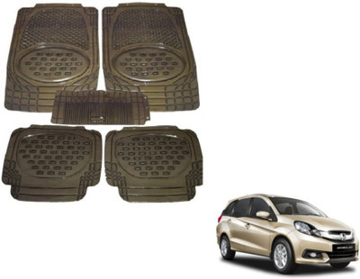MOCKHE Rubber, Plastic Standard Mat For  Honda Mobilio(Grey)