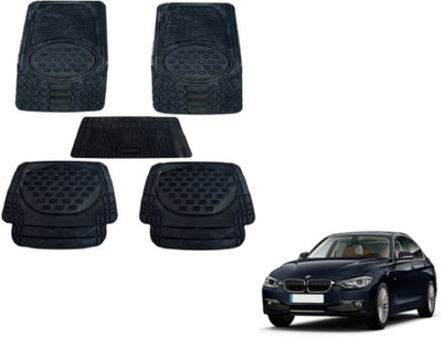 MOCKHE Rubber, Plastic Standard Mat For  BMW 520d(Black)