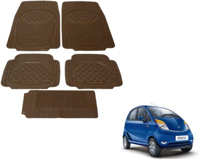 MOCKHE Rubber, Plastic Standard Mat For  Tata Nano(Beige)