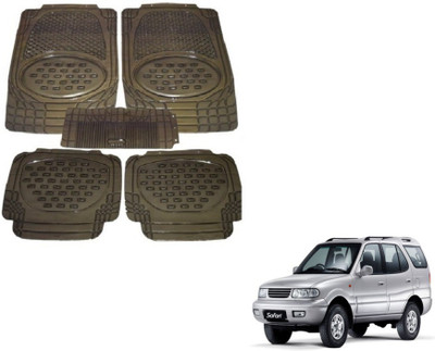 MOCKHE Rubber, Plastic Standard Mat For  Tata Safari(Grey)