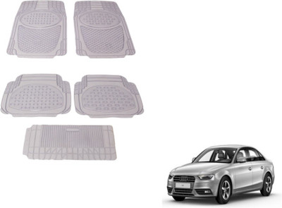 MOCKHE Rubber, Plastic Standard Mat For  Audi A4(Clear)