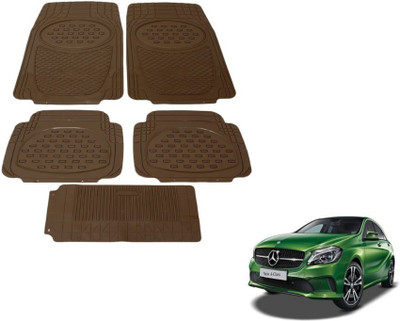 MOCKHE Rubber, Plastic Standard Mat For  Mercedes Benz A-Class(Beige)