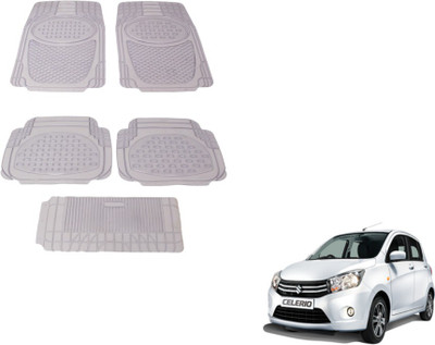 MOCKHE Rubber, Plastic Standard Mat For  Maruti Suzuki Celerio(Clear)