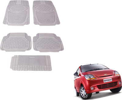 MOCKHE Rubber, Plastic Standard Mat For  Chevrolet Spark(Clear)