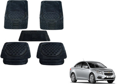 MOCKHE Rubber, Plastic Standard Mat For  Chevrolet Cruze(Black)