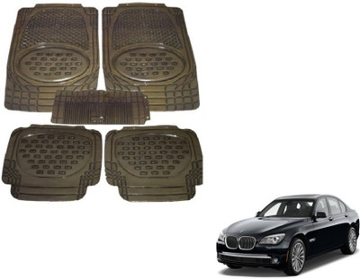 MOCKHE Rubber, Plastic Standard Mat For  BMW 7 Series(Grey)