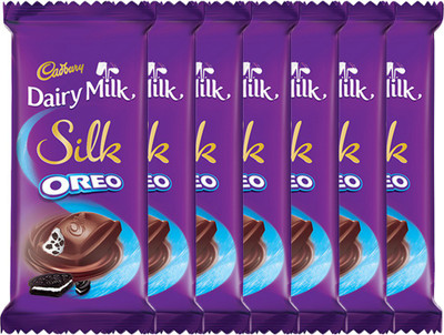 

Cadbury Dairy Milk Silk Oreo Chocolate Bars(Pack of 7, 420 g)