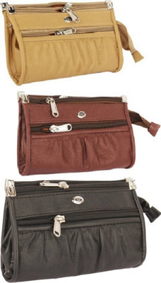 

G COMPANY Casual Beige, Brown, Black Clutch, Beige;black;brown