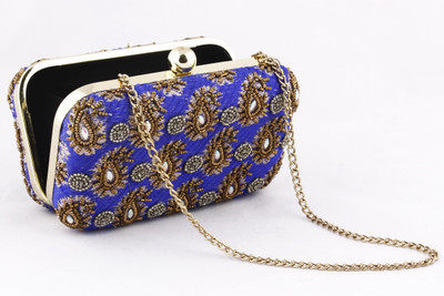 Amolika Party Blue Clutch