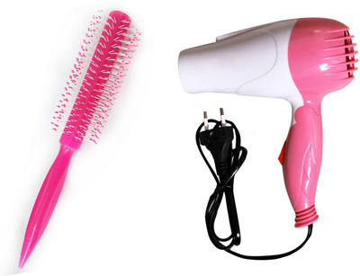 

Majik Professional Hair Brush Comb and Hair Dryer For Men & Women(Set of 2)