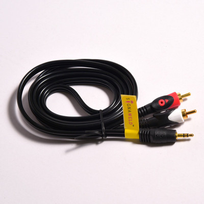 

Signaweld Aux male to 2 RCA male RCA Audio Video Cable(Compatible with mobile, mp3, TV, Black, White, Red, Yellow), Black;red;white;yellow