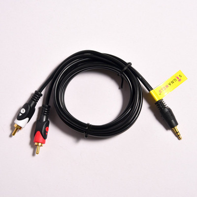 

Signaweld Aux male to 2 Rca male RCA Audio Video Cable(Compatible with mobile, mp3, Black, White, Red, Yellow), Black;red;white;yellow