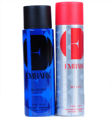 

embark my story,my life Deodorant Spray - For Men & Women(150 ml, Pack of 2)