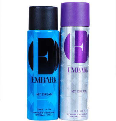 

embark my dream Deodorant Spray - For Men & Women(150 ml, Pack of 2)