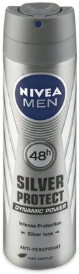 

Nivea Men Imported 48h Silver Protect Dynamic Power Deodorant Spray - For Men(150 ml)
