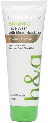

HEALTH AND GLOW BOTANIC FACEWASH EXFOLIATING APPLE & WALNUT 100ML Face Wash(100 ml)